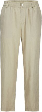 Jpstkarl Lawrence Linen Chino Sn Bottoms Trousers Linen Trousers Beige Jack & J S