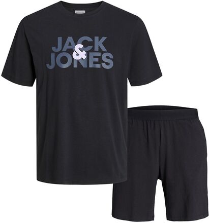 Jacula Ss Tee And Shorts Set Jnr Sets Sets With Short-sleeved T-shirt Black Jack & J S