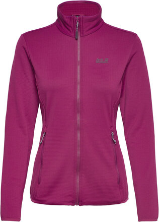 Peak Grid Fleece W Sweat-shirts & Hoodies Fleeces & Midlayers Lilla Jack Wolfskin*Betinget Tilbud