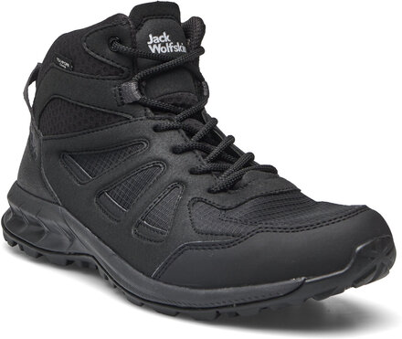 Woodland 2 Texapore Mid M Sport Sport Shoes Outdoor-hiking Shoes Black Jack Wolfskin