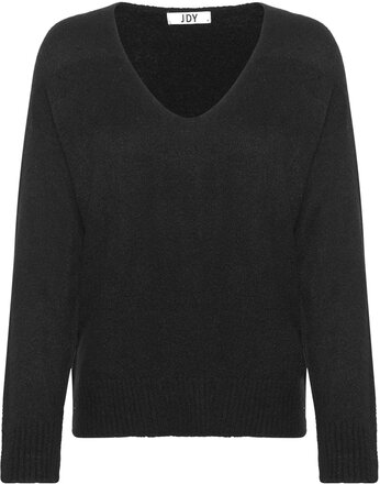 Jdycharly L/S V-Neck Pullover Knt Lo Tops Knitwear Jumpers Black Jacqueline De Yong