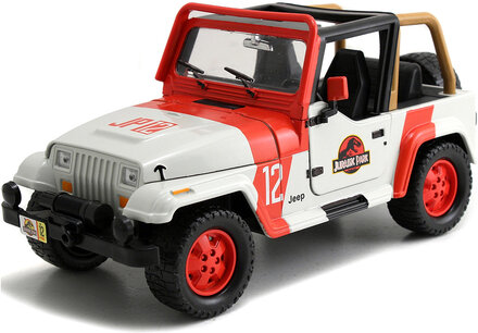 Jurassic Park 1992 Jeep Wrangler 1:24 Toys Toy Cars & Vehicles Toy Cars Multi/patterned Jada Toys