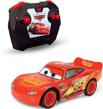 Rc Disney Cars Lightning Mcqueen Turbo Racer Toys Remote Controlled Toys Multi/patterned Jada Toys