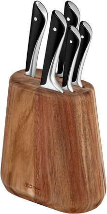 Jamie Oliver Knife Set 5Pcs Home Kitchen Knives & Accessories Knife Sets Silver Jamie Oliver Tefal