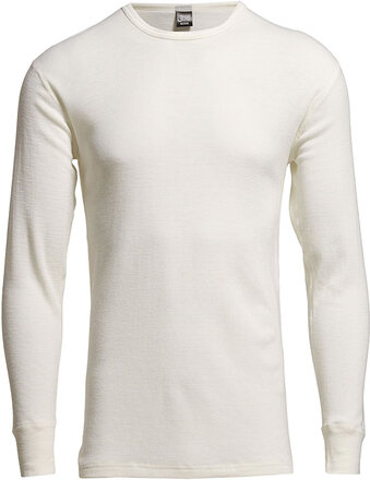 Jbs T-Shirt Long Sleeve Wool Tops T-shirts Long-sleeved White JBS