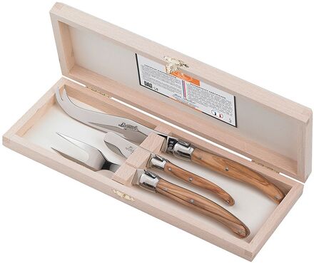 Ostesæt Laguiole Home Tableware Cutlery Cheese Knives Brown Jean Dubost