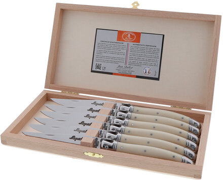 Knivsæt Laguiole Home Kitchen Knives & Accessories Knife Sets Cream Jean Dubost