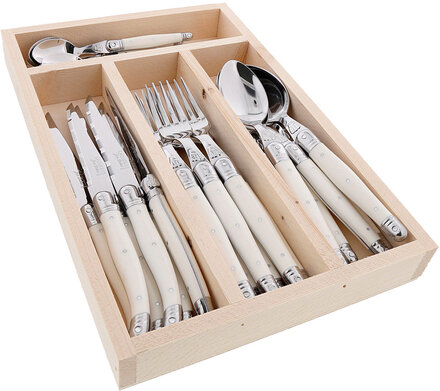 Bestikksett 24 Stk Laguiole Home Tableware Cutlery Cutlery Set Jean Dubost*Betinget Tilbud
