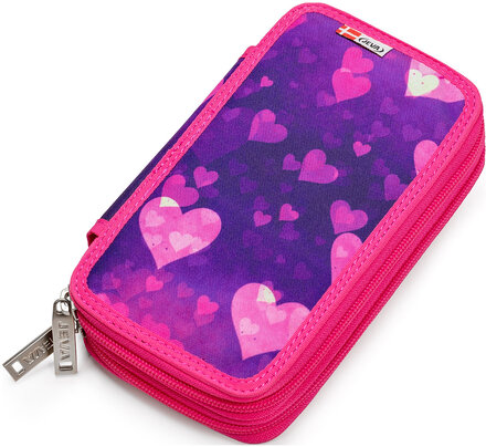 Twozip Accessories Bags Pencil Cases Pink JEVA