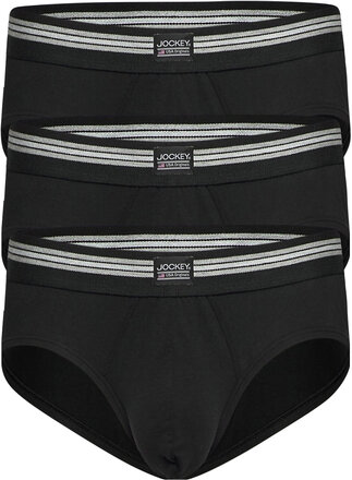 Brief 3-P Underbukser Y-front Briefs Black Jockey