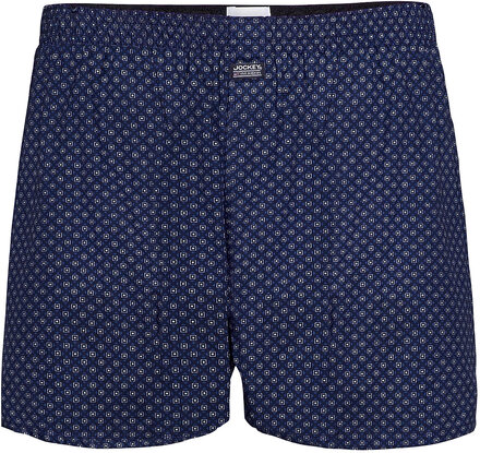 Boxer Woven 1-P Underwear Boxer Shorts Blå Jockey*Betinget Tilbud