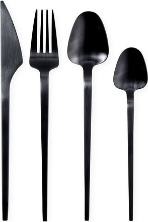 Vienna Flatware Set Home Tableware Cutlery Cutlery Set Black Jonathan Adler