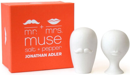 Mr. And Mrs. Muse S&P Home Kitchen Kitchen Tools Grinders Salt & Pepper Shakers White Jonathan Adler