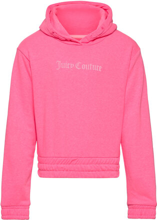 Juicy Oth Elastic Hem Hoodie Lb Tops Sweatshirts & Hoodies Hoodies Pink Juicy Couture