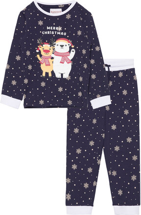 Best Friends Christmas Pyjamas Kids Pyjamassæt Navy Christmas Sweats