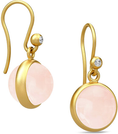 Prime Earring - Gold/Milky Rose Örhänge Smycken Gold Julie Sandlau