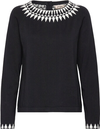 Christina Jumper Black Tops Knitwear Jumpers Black Jumperfabriken