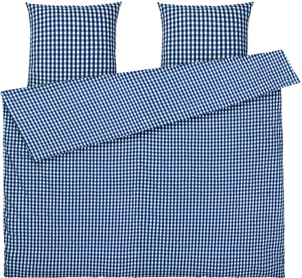 Bæk&Bølge Påslakanset / 220X220 Cm Se Home Textiles Bedtextiles Bed Sets Blue Juna