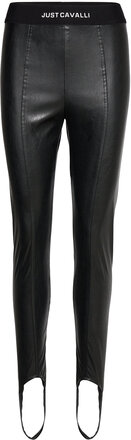 Pants Bottoms Trousers Leather Leggings-Bukser Black Just Cavalli