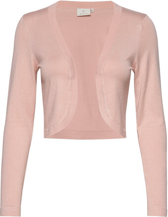 Astrid Bolero Tops Knitwear Cardigans Pink Kaffe