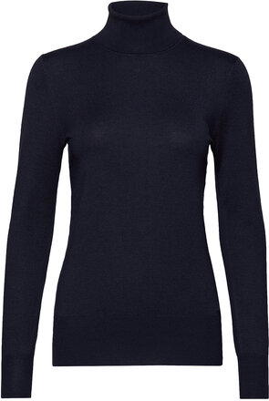 Astrid Roll Neck Tops Knitwear Turtleneck Navy Kaffe