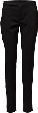 Vera Pant Bottoms Trousers Slim Fit Trousers Black Kaffe