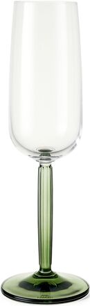Hammershøi Champagneglas 24 Cl Grøn 2 Stk. Home Tableware Glass Champagne Glass Green Kähler