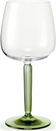 Hammershøi Rødvinsglas 49 Cl Grøn 2 Stk. Home Tableware Glass Wine Glass Red Wine Glasses Green Kähler