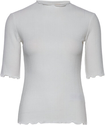 Candacekb Ss Tee T-shirts & Tops Short-sleeved Hvit Karen By Simonsen*Betinget Tilbud