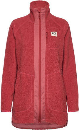 Sanne Pile Jacket Sport Sweatshirts & Hoodies Fleeces & Midlayers Red Kari Traa