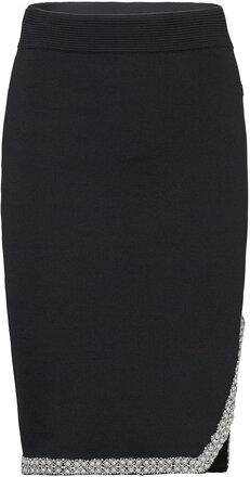 Fashion Knit Skirt Kort Kjol Black Karl Lagerfeld