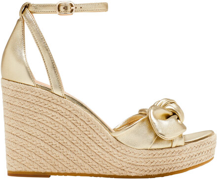 Tianna Sandal Med Hæl Espadrilles Gull Kate Spade*Betinget Tilbud