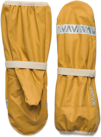 Roxen Mittens Pu Accessories Gloves & Mittens Rain Gloves Yellow Kavat
