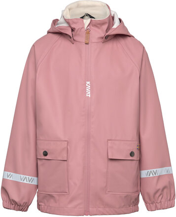 Rusken Jacket Pu Outerwear Rainwear Jackets Pink Kavat
