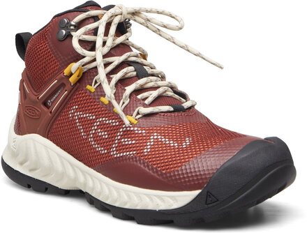 Ke Nxis Evo Mid Wp W-Andorra-Golden Yellow Shoes Sport Shoes Outdoor/hiking Shoes Burgunder KEEN*Betinget Tilbud
