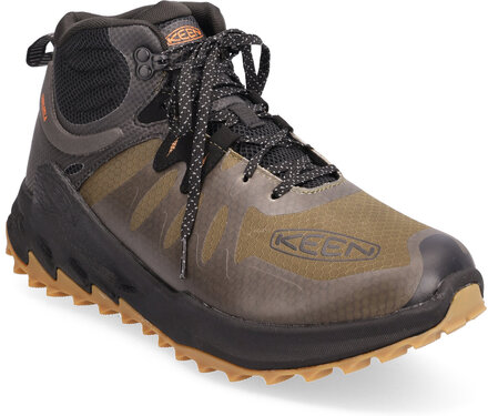 Ke Zionic Mid Wp M-Dark Olive-Scarlet Ibis Shoes Sport Shoes Outdoor/hiking Shoes Kakigrønn KEEN*Betinget Tilbud