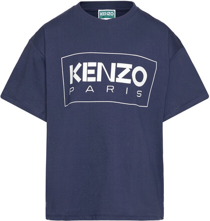 Short Sleeves Tee-Shirt T-shirts Short-sleeved Marineblå Kenzo*Betinget Tilbud