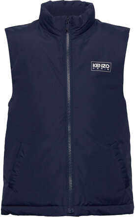 Puffer Jacket Sleeveless Fôret Jakke Blå Kenzo*Betinget Tilbud