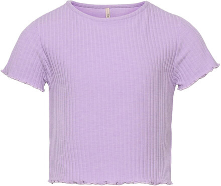 Kognella S/S O-Neck Top Noos Jrs T-shirts Short-sleeved Lilla Kids Only*Betinget Tilbud