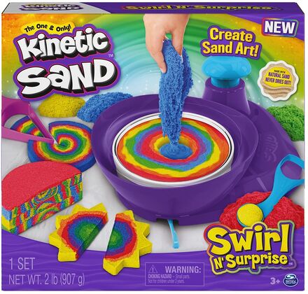 Kinetic Sand Swirl N' Surprise Toys Creativity Drawing & Crafts Craft Craft Sets Multi/patterned Kinetic Sand