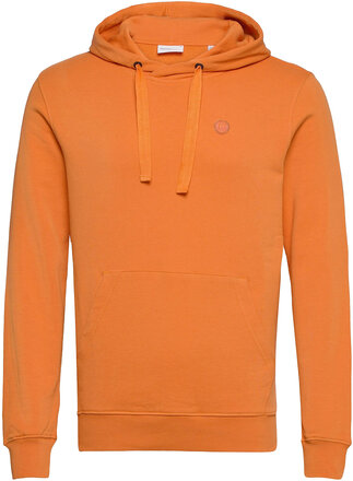 Hood Basic Badge Sweat - Gots/Vegan Hettegenser Genser Oransje Knowledge Cotton Apparel*Betinget Tilbud