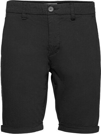Chuck Regular Chino Poplin Shorts - Bottoms Shorts Chinos Shorts Black Knowledge Cotton Apparel