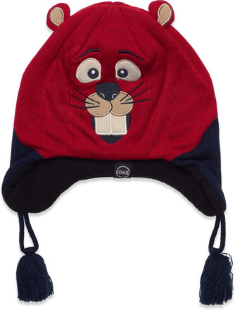 Animal Fam Chi Hat Accessories Headwear Hats Winter Hats Red Kombi