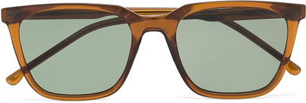 Jay Accessories Sunglasses D-frame- Wayfarer Sunglasses Brown Komono