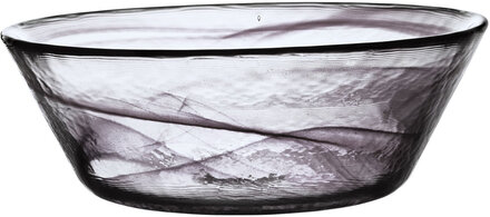 Mine Black Bowl D 250Mm Home Tableware Bowls Serving Bowls Nude Kosta Boda*Betinget Tilbud