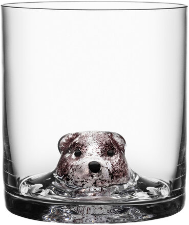 New Friends Tumbler Bear 46 Cl Home Tableware Glass Whiskey & Cognac Glass Nude Kosta Boda