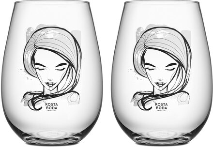 All About You / Need You Tumbler 2-Pack 57Cl Home Tableware Glass Drinking Glass Nude Kosta Boda