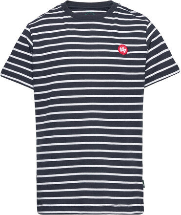Timmi Kids Organic/Recycled Striped T-Shirt T-shirts Short-sleeved Multi/mønstret Kronstadt*Betinget Tilbud