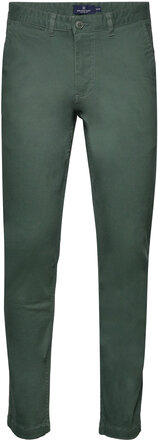 Daniel Twill Chinos Bottoms Trousers Chinos Green Kronstadt
