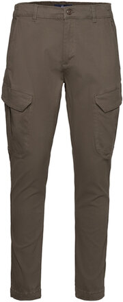 Ryan Twill Cargo Pants Bottoms Trousers Cargo Pants Khaki Green Kronstadt